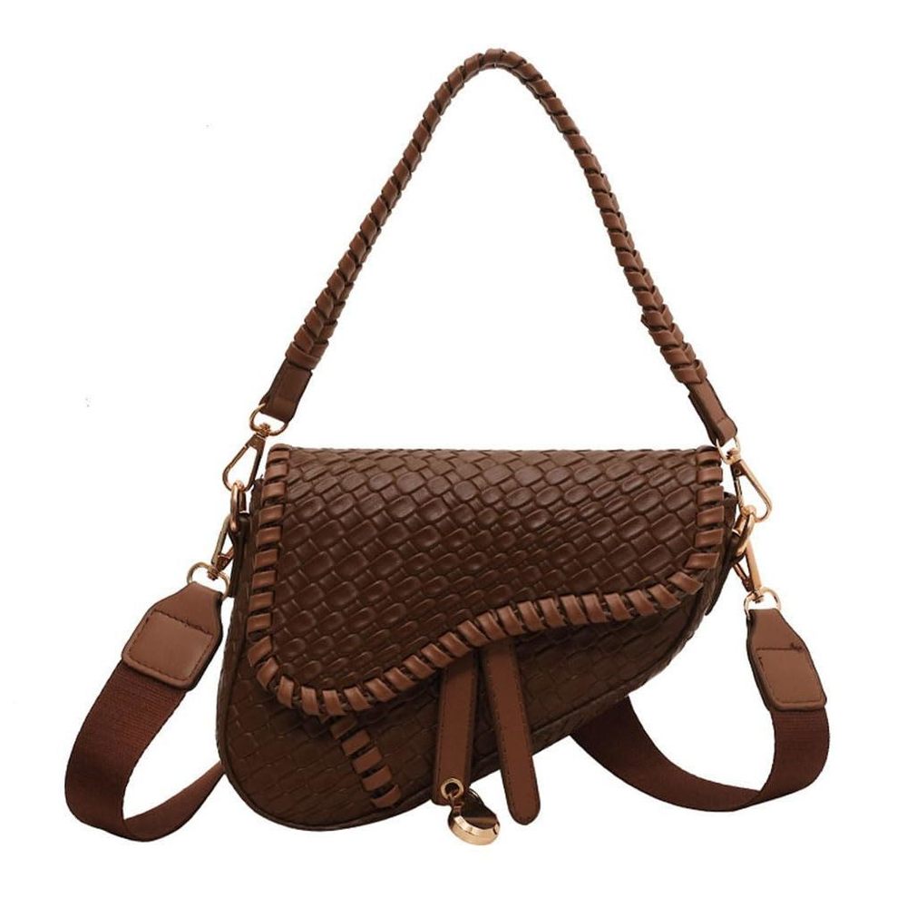 Trendy Saddle Shoulder Bag Clutch Purse Underarm Handbag Satchel :')